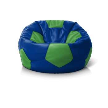 Замовляйте 'Крісло м''яч Blue + Green' — безкаркасне крісло з доставкою, вигідне рішення для дому.